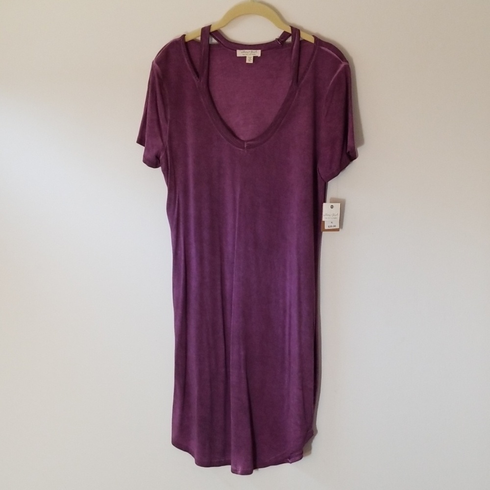 Stone Washed Look Jersey Tunic
